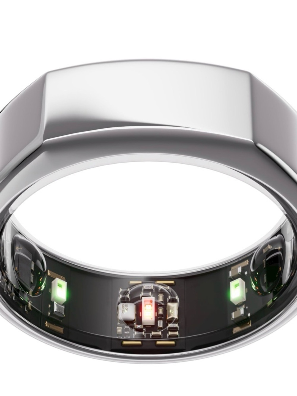 Smart Health Tracking Ring in Silver